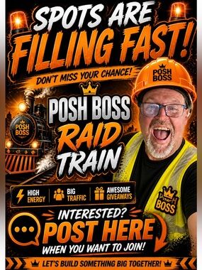 Posh Boss Raid Train spots filling fast!!